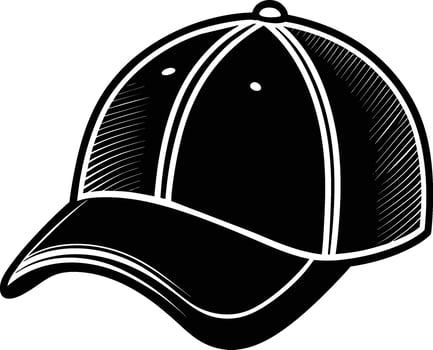 sport style hat illustration on white background vector