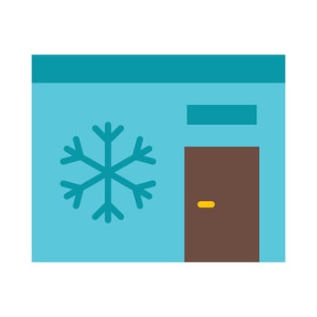 Cold Room Icon Design vector