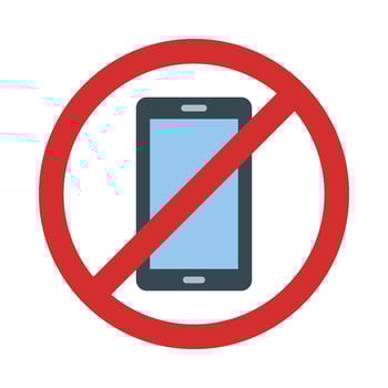 No Phone Icon Design vector
