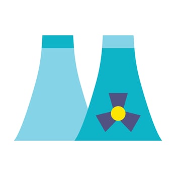 Nuclear Plant Icon Design vector