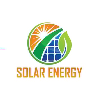 Solar energy logo vector