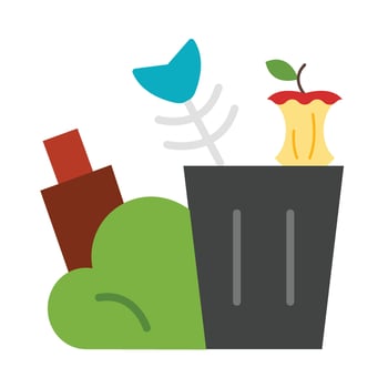 Rubbish Icon Design vector