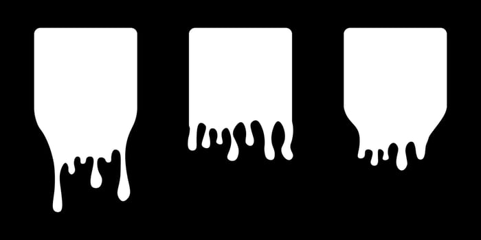 Set of drip labels. Paint drip stickers. vector