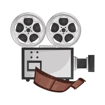 Illustration of film roll vector