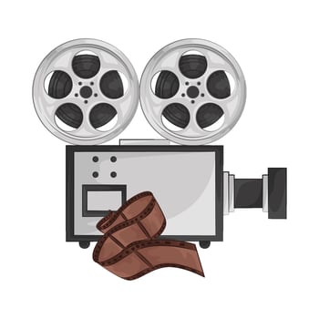 Illustration of film roll vector