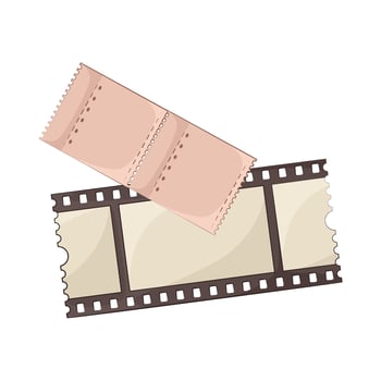 Illustration of ticket vector