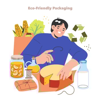 Farm Life. Flat Illustration vector