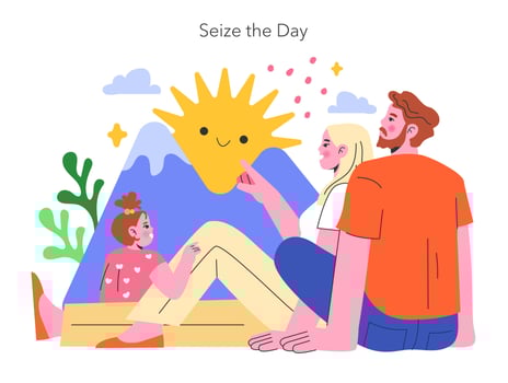 YOLO concept Flat illustration. vector