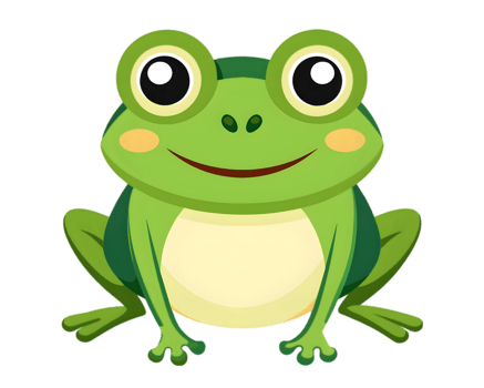 Cartoon Frog Isolated on Transparent Background - Cute and Fun Amphibian Drawing png