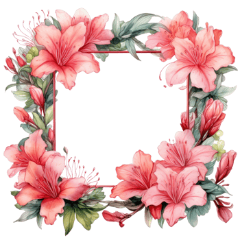 Azalea, isolated on transparent background png