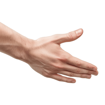 Handshake isolated on transparent background png