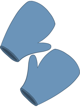 blue cooking gloves png