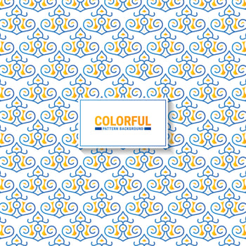Colorful abstract geometric pattern design vector