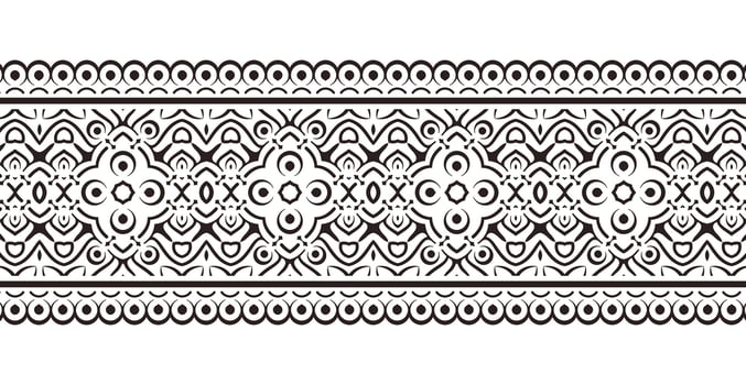 ornamental pattern border Design Template vector