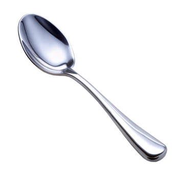 Shiny Silver Spoon On Transparent Background png