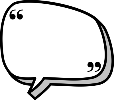 3d black and white color speech bubble balloon with quotation marks, icon sticker memo keyword planner text box banner png