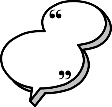 3d black and white color speech bubble balloon with quotation marks, icon sticker memo keyword planner text box banner png
