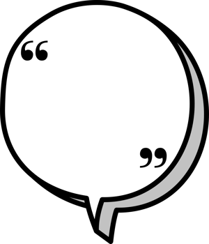 3d black and white color speech bubble balloon with quotation marks, icon sticker memo keyword planner text box banner png