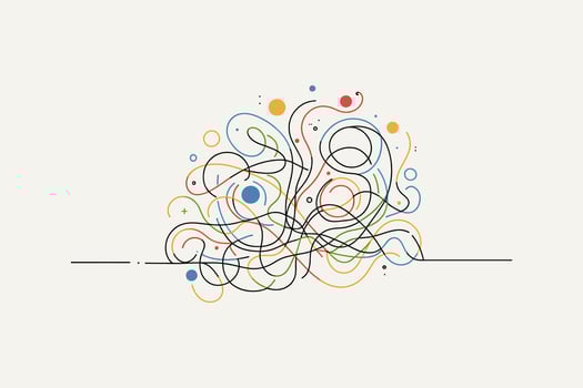 Doodle abstract background illustration vector