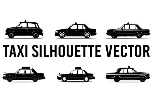 Taxi silhouette image vector