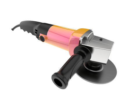 Angle grinder isolated on background. 3d rendering - illustration png
