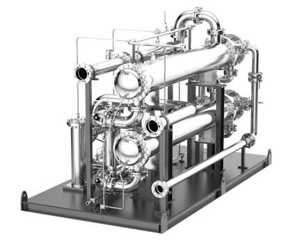 A large industrial water treatment system png