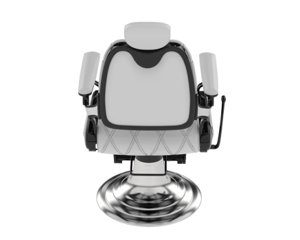 A barber chair on a black background png