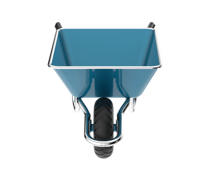 Wheelbarrow isolated on background. 3d rendering - illustration png