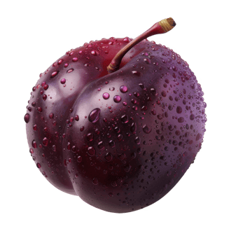Plum Isolated on a Transparent Background png