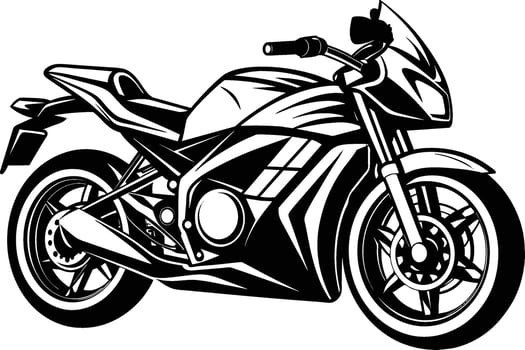 motorcycle on a white background vector
