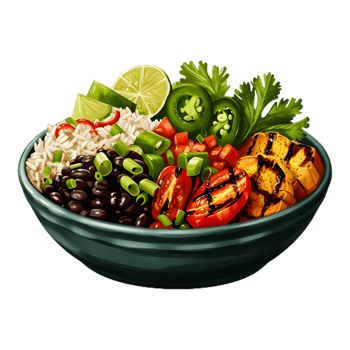 grilled vegetable salad transparent background png