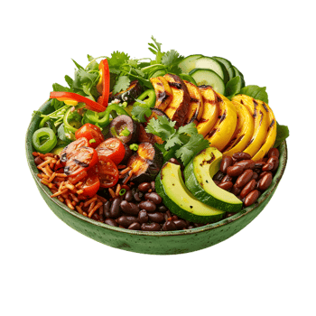 grilled vegetable salad transparent background png
