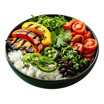 grilled vegetable salad transparent background png