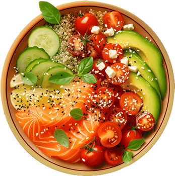 poke bowl transparent background png