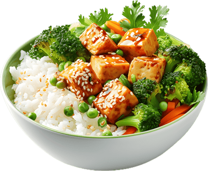 tofu and broccoli recipe transparent background png