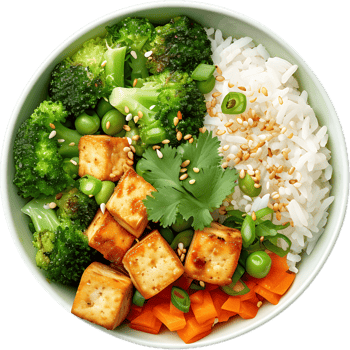 tofu and broccoli recipe transparent background png