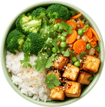 tofu and broccoli recipe transparent background png