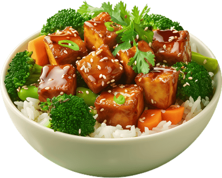 tofu and broccoli recipe transparent background png