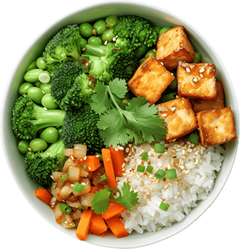 tofu and broccoli recipe transparent background png