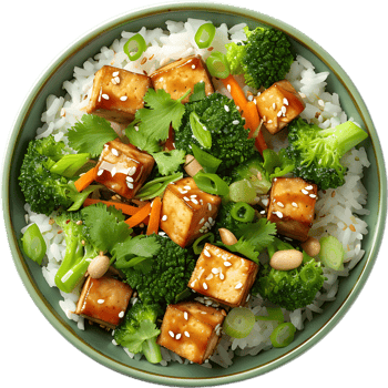 tofu and broccoli recipe transparent background png