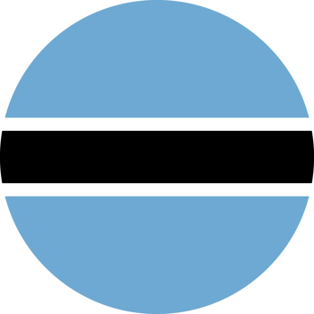 Botswana Flag Round Icon png