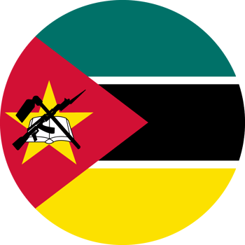 Mozambique Flag Round Icon png