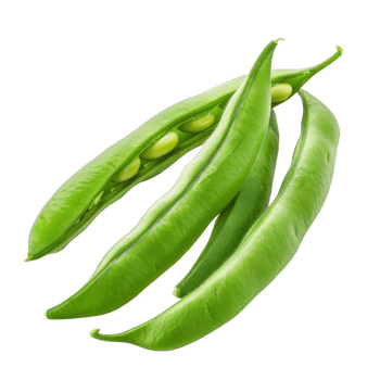 Green beans Isolated on a Transparent Background png