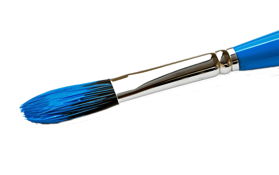 Transparent background with isolated mockup of paint op a brush png