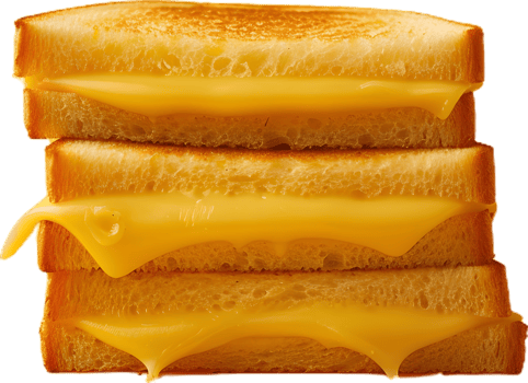 Delicious cheese sandwich transparent background png