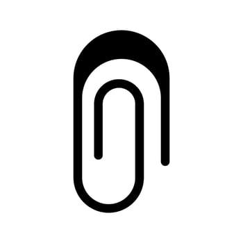 Paper Clip Icon Symbol Design Illustration vector