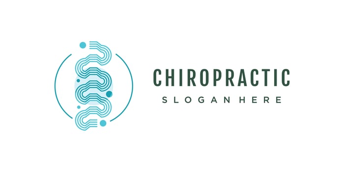 Chiropractic logo design unique idea concept vector