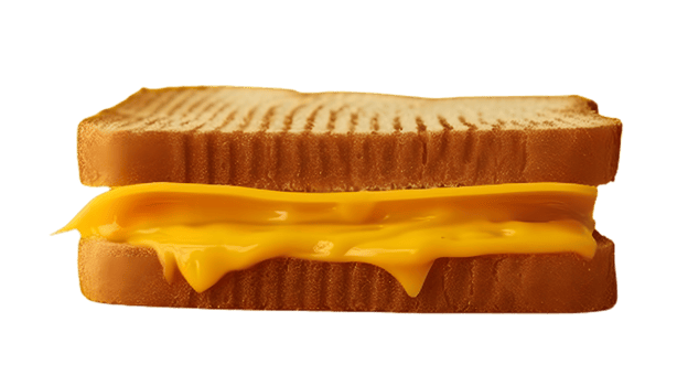 Delicious cheese sandwich transparent background png