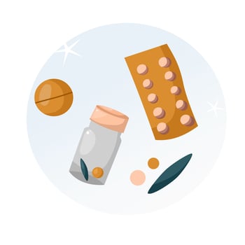 Drug illustration. Perfect for hospital theme, healt, medicine, doctor. vector