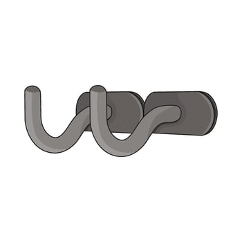 illustration of wall hook vector